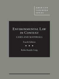 Abbildung von: Environmental Law in Context - West Academic Press
