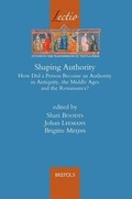 Cover: Shaping Authority - Brepols N.V.