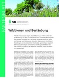 Cover: Wildbienen und Best&auml;ubung - Forschungsinstitut f&uuml;r biologischen Landbau FIBL
