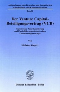 Abbildung von: Der Venture Capital-Beteiligungsvertrag (VCB) - fibre