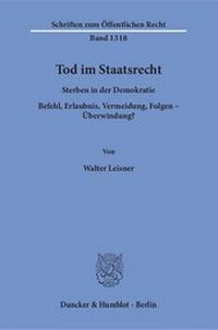 Abbildung von: Tod im Staatsrecht - fibre