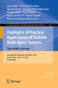 Cover: Highlights of Practical Applications of Scalable Multi-Agent Systems. The PAAMS Collection - Springer