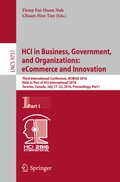 Cover: HCI in Business, Government, and Organizations: eCommerce and Innovation - Springer