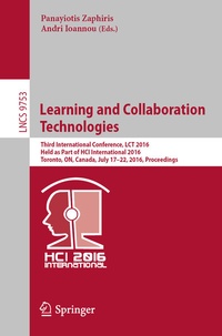 Abbildung von: Learning and Collaboration Technologies - Springer