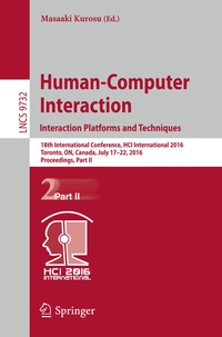 Abbildung von: Human-Computer Interaction. Interaction Platforms and Techniques - Springer