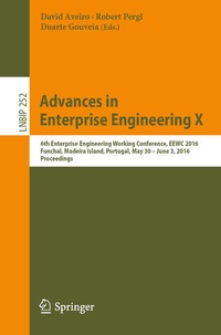 Enlarge image Cover: Advances in Enterprise Engineering X - Springer