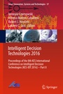 Cover: Intelligent Decision Technologies 2016 - Springer