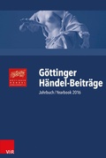 Cover: G&ouml;ttinger H&auml;ndel-Beitr&auml;ge, Band 17 - Vandenhoeck & Ruprecht