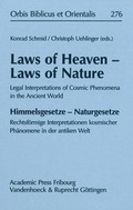 Cover: Laws of Heaven - Laws of Nature - Vandenhoeck & Ruprecht