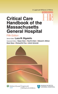 Abbildung von: Critical Care Handbook of the Massachussetts General Hospital - Lippincott Williams and Wilkins