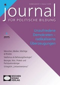 Cover: Unzufriedene Demokraten - radikalisierte &Uuml;berzeugungen - Wochenschau Verlag