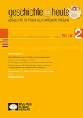 Cover: Geschichte geh&ouml;rt - Wochenschau Verlag