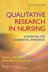 Enlarge image Cover: Qualitative Research in Nursing - Lippincott Williams and Wilkins