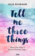 Cover: Tell me three things - Baumhaus