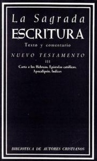 Abbildung von: Nuevo Testamento : carta a los hebreos ; Epístolas católicas ; Apocalipsis ; Índices - Biblioteca Autores Cristianos