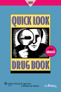 Enlarge image Cover: Quick Look Drug Book - Lippincott Williams and Wilkins
