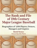 Cover: The Rank and File of 19th Century Major League Baseball - McFarland & Co Inc