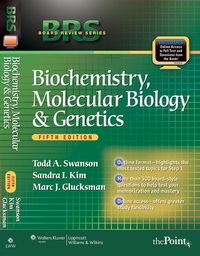 Abbildung von: BRS Biochemistry, Molecular Biology, and Genetics - Lippincott Williams and Wilkins