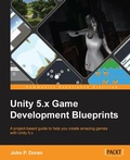 Cover: Unity 5.x Game Development Blueprints - Packt Publishing