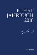 Cover: Kleist-Jahrbuch 2016 - J.B. Metzler
