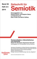 Cover: Zeitschrift f&uuml;r Semiotik / Kommunikation, Inferentialismus und Semiotik - Stauffenburg