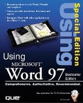 Cover: Special Editon Using Microsoft Word 97, Best Seller Edition - Que Corporation,U.S.