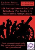 Cover: New GCSE English Literature AQA Poetry Guide: Power & Conflict Anthology for Grades 9-1. Plus Unseen Poetry Advice - Revision Rocks