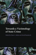 Cover: Towards a Victimology of State Crime - Routledge