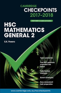 Enlarge image Cover: Cambridge Checkpoints HSC Mathematics General 2 2017-18 - Cambridge University Press