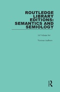 Cover: Routledge Library Editions: Semantics and Semiology - Routledge