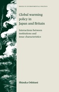 Cover: Global Warming Policy in Japan and Britain - Manchester University Press