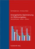Cover: Energetische Optimierung im Wohnungsbau - Fraunhofer IRB Verlag
