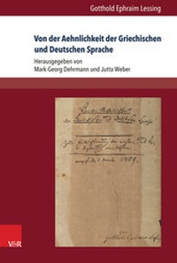 Abbildung von: Von der Aehnlichkeit der Griechischen und Deutschen Sprache - V&R unipress