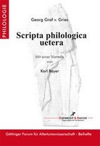 Abbildung von: Scripta philologica uetera - Duehrkohp & Radicke
