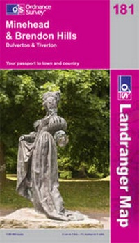 Abbildung von: Minehead and Brendon Hills, Dulverton and Tiverton - Ordnance Survey
