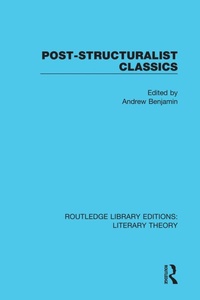 Enlarge image Cover: Post-Structuralist Classics - Routledge