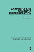 Cover: Anaphora and Semantic Interpretation - Routledge