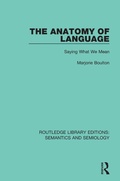 Cover: The Anatomy of Language - Routledge