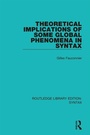 Cover: Theoretical Implications of Some Global Phenomena in Syntax - Routledge