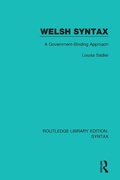 Cover: Welsh Syntax - Routledge