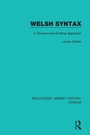 Cover: Welsh Syntax - Routledge