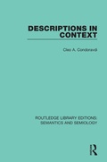 Cover: Descriptions in Context - Routledge