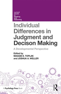 Abbildung von: Individual Differences in Judgement and Decision-Making - Psychology Press Ltd