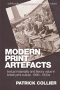 Cover: Modern Print Artefacts - Edinburgh University Press