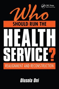 Abbildung von: Who Should Run the Health Service? - CRC Press