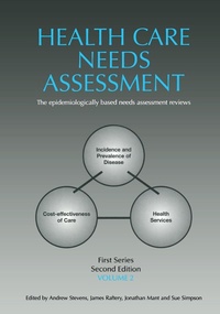 Abbildung von: Health Care Needs Assessment, First Series, Volume 2, Second Edition - CRC Press
