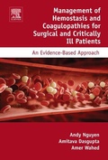 Cover: Management of Hemostasis and Coagulopathies for Surgical and Critically Ill Patients - Elsevier