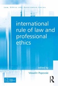 Bild: International Rule of Law and Professional Ethics - Routledge