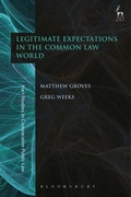 Cover: Legitimate Expectations in the Common Law World - Hart Publishing