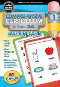 Enlarge image Cover: Comprehensive Curriculum of Basic Skills Learning Cards, Grade Pk - American Education Publishing